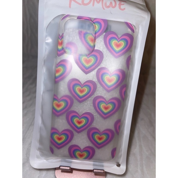 Rainbow Mini Hearts iPhone 12 Pro Max Case 💜 - Picture 16 of 17